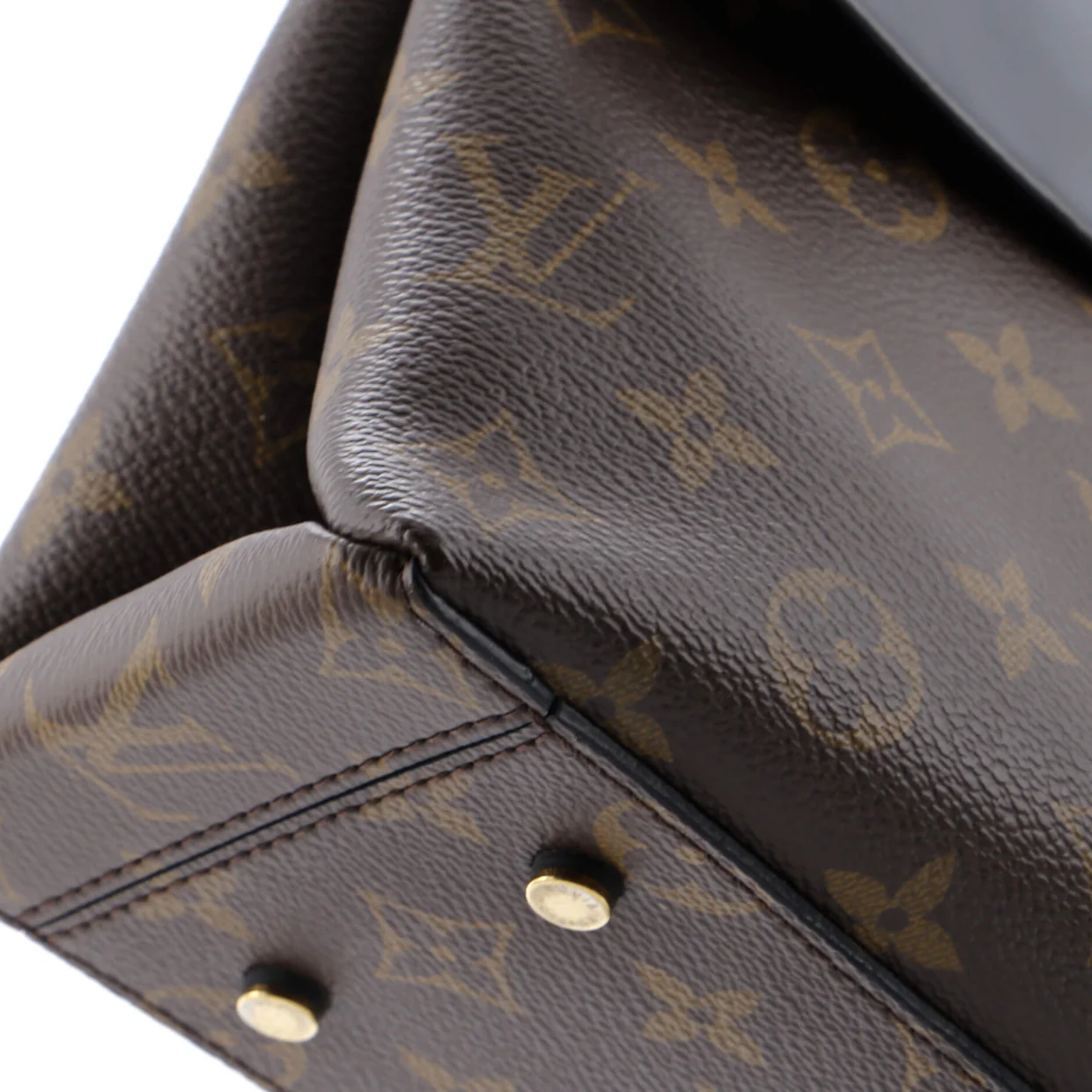 One Handle Flap Bag Monogram Canvas and Leather MM - Deep Luxury