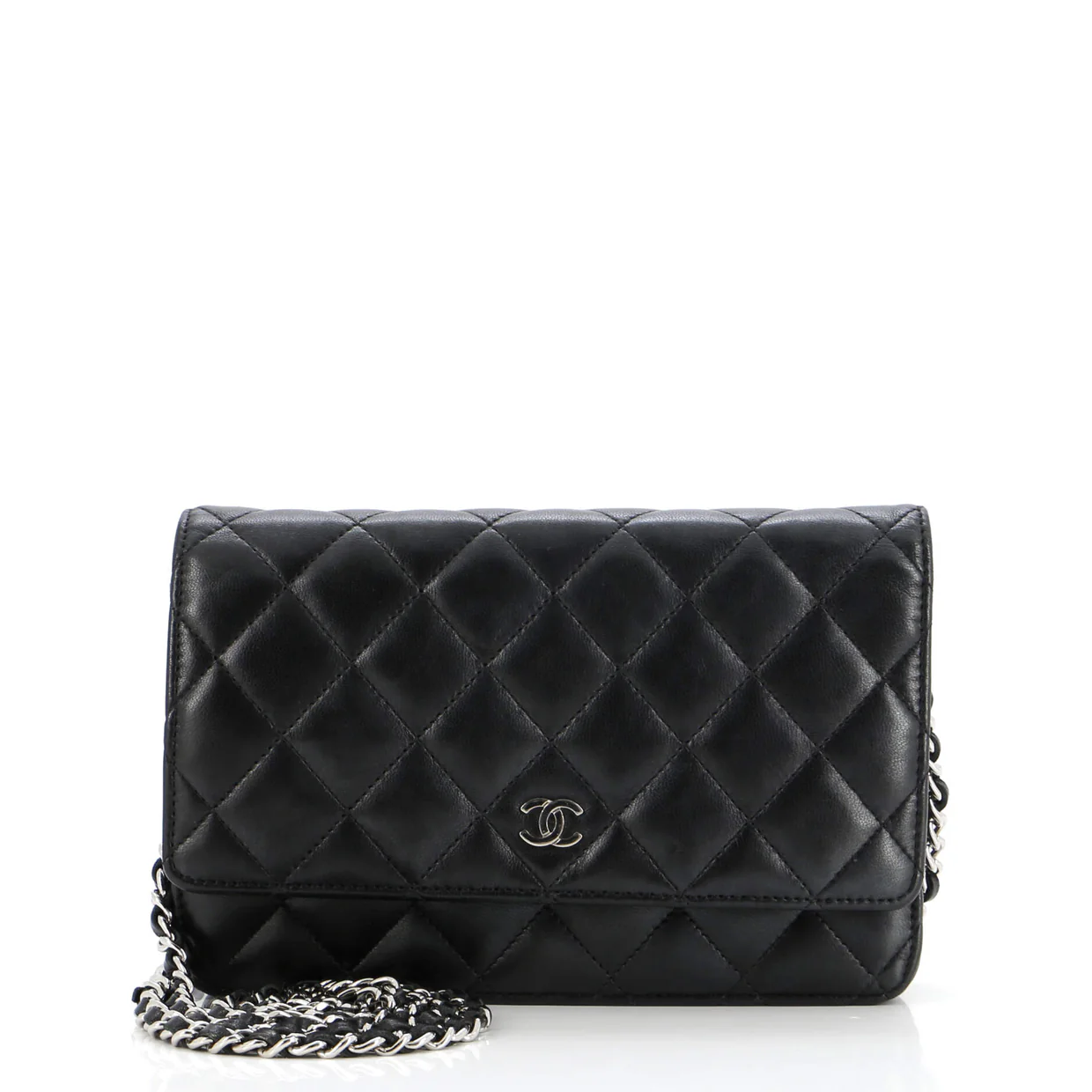 Wallet on Chain Quilted Lambskin - Deep Luxury