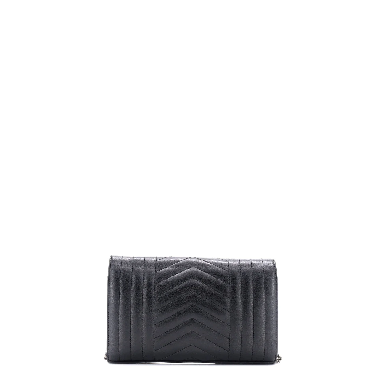 Classic Monogram Chain Wallet Mixed Matelasse Leather Medium - Deep Luxury