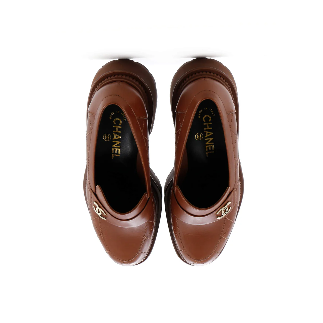 Women's CC Loafers Quilted Leather - Deep Luxury