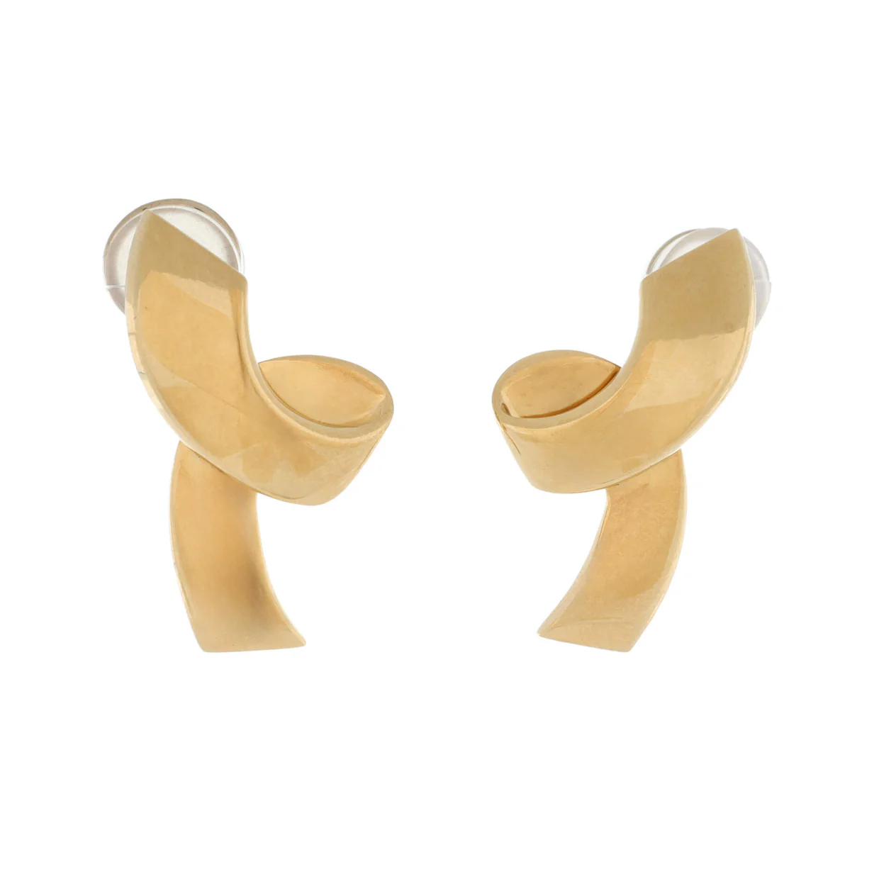 Paloma Picasso Ribbon Earrings 18K Yellow Gold Large - Deep Luxury