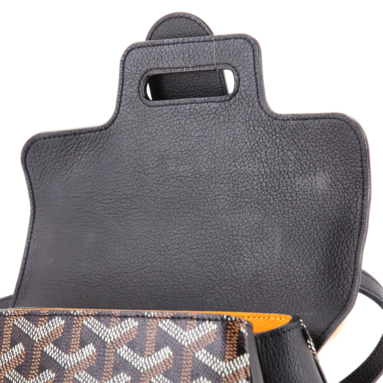 Saigon Top Handle Bag Coated Canvas with Leather Mini - Deep Luxury