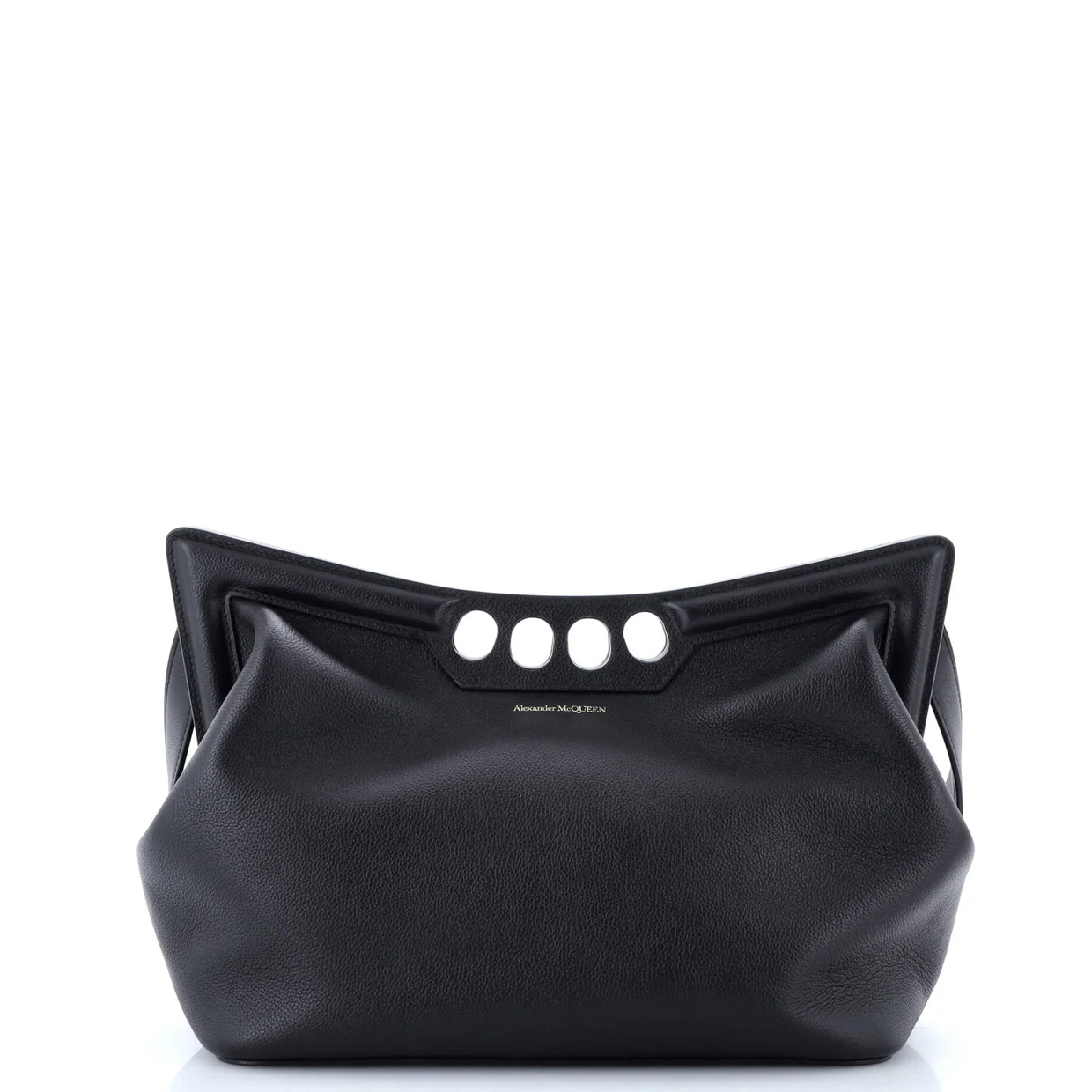 The Peak Chain Shoulder Bag Leather Small - Deep Luxury