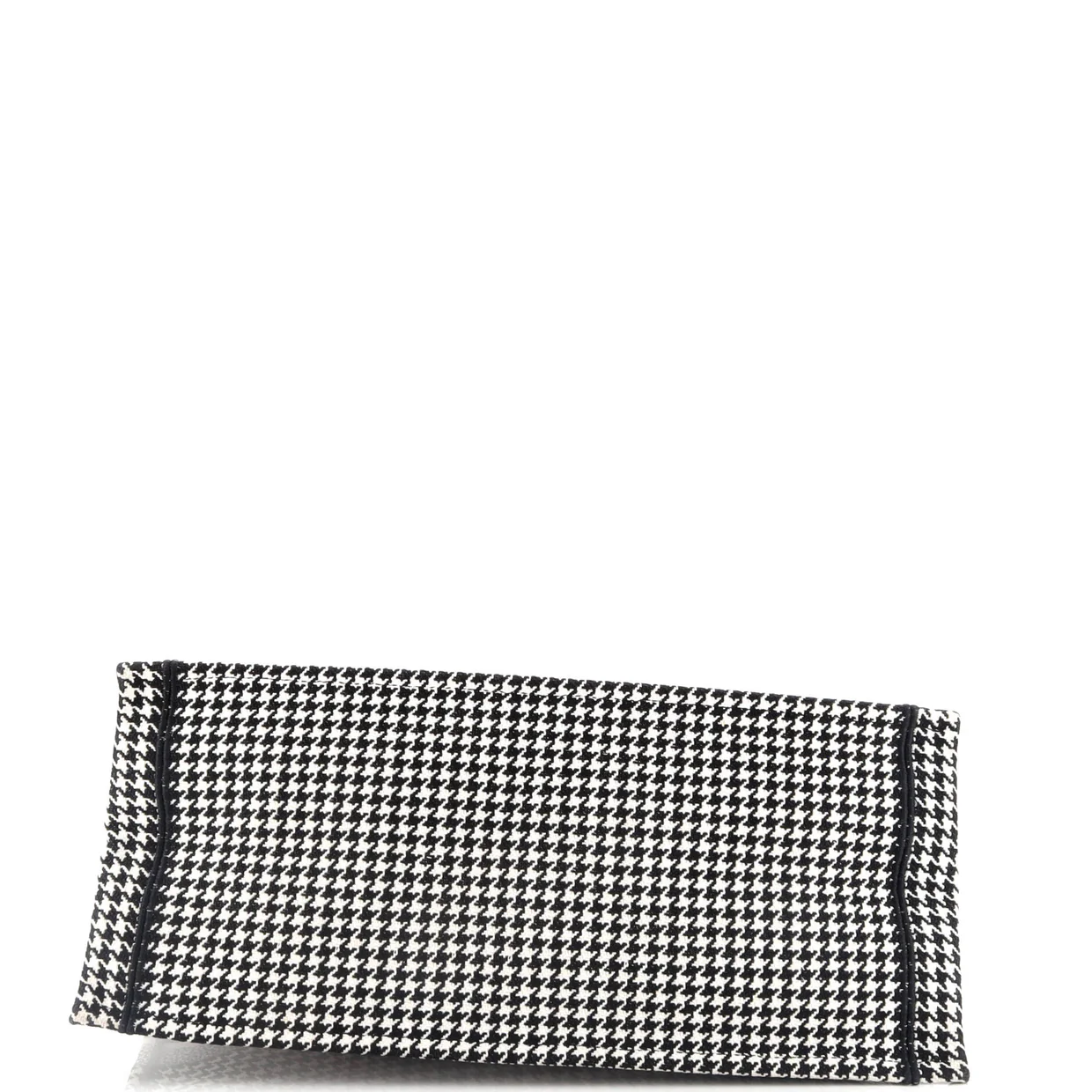 Book Tote Houndstooth Canvas Large - Deep Luxury