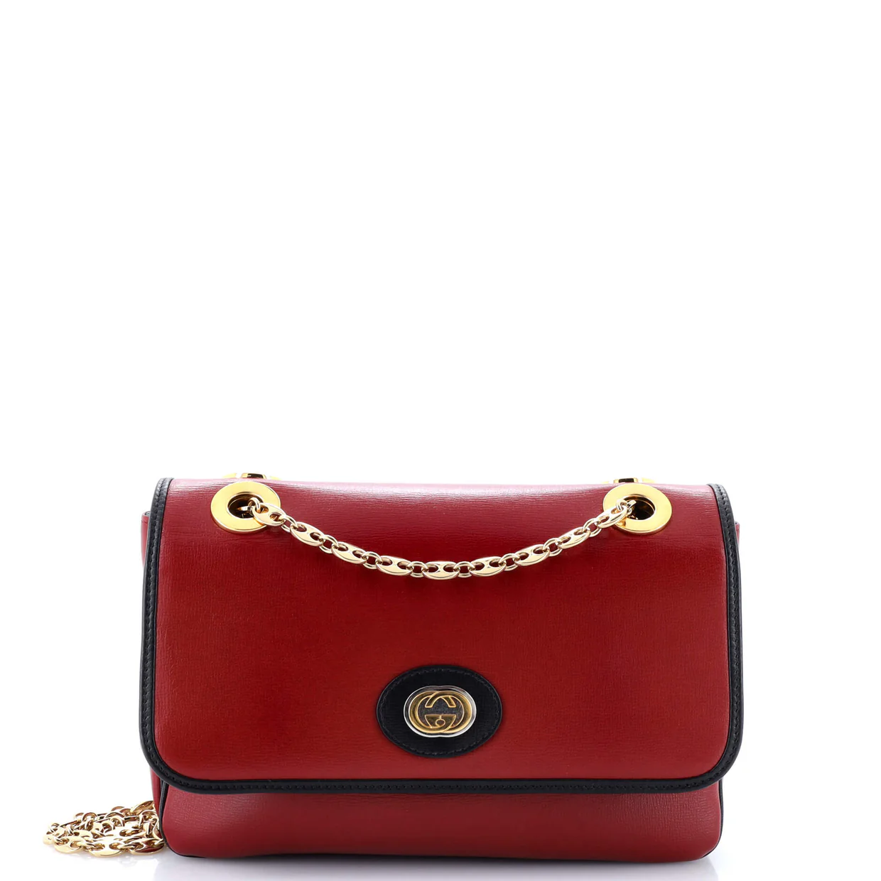 Marina Chain Flap Bag Leather Small - Deep Luxury