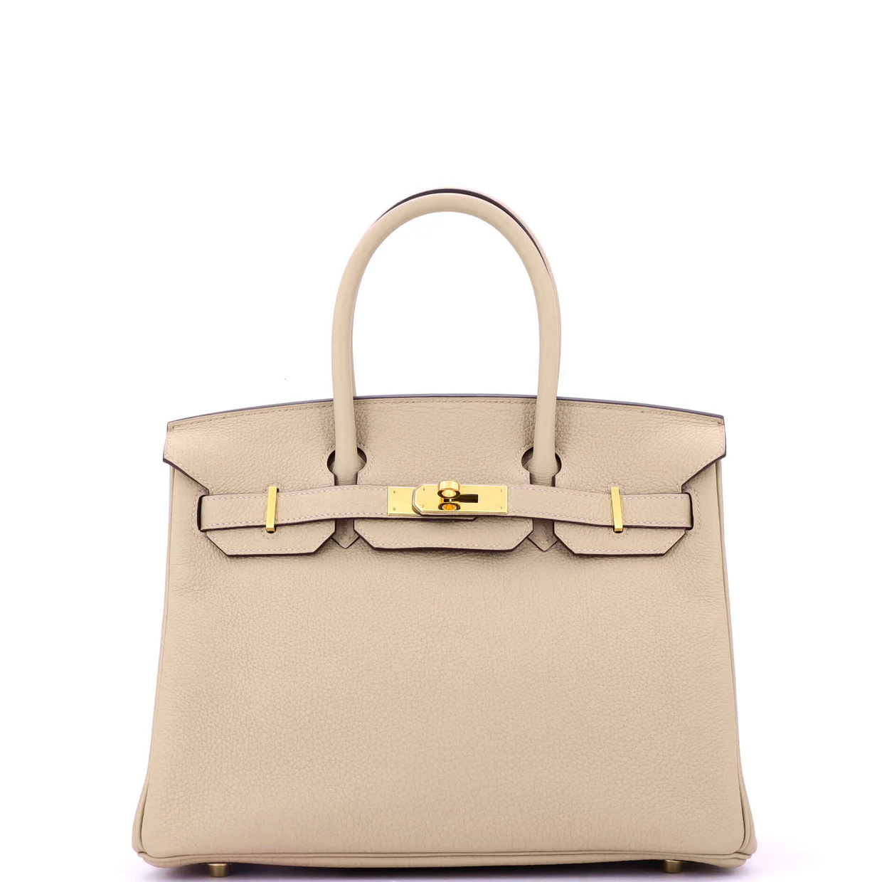 Birkin Handbag Light Togo with Gold Hardware 30 - Deep Luxury