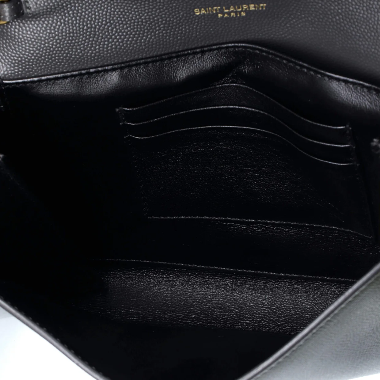 Cassandra Chain Wallet Leather Mini - Deep Luxury
