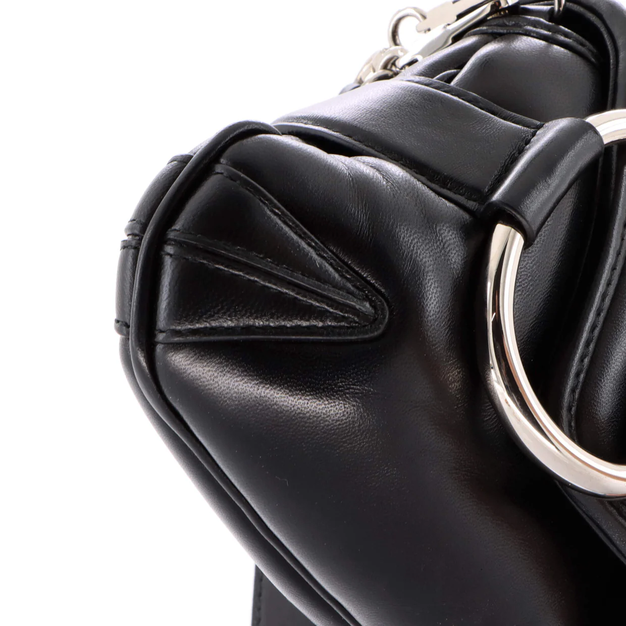 Horsebit Chain Shoulder Bag Vertical Quilted Leather Medium - Deep Luxury