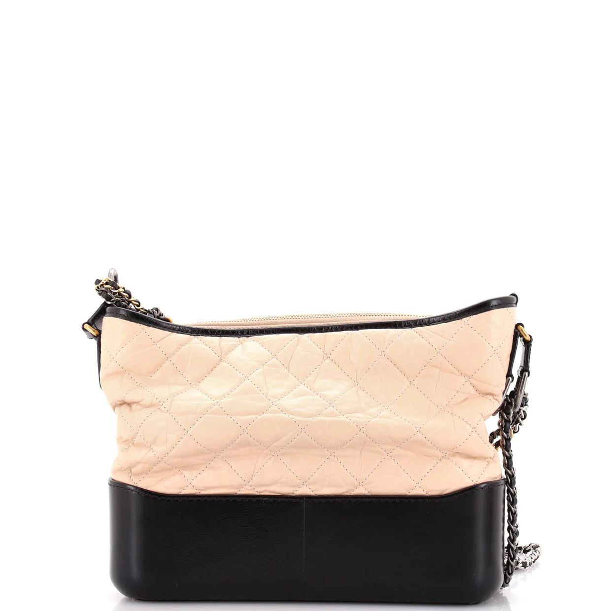 Gabrielle Hobo Quilted Aged Calfskin Medium - Deep Luxury