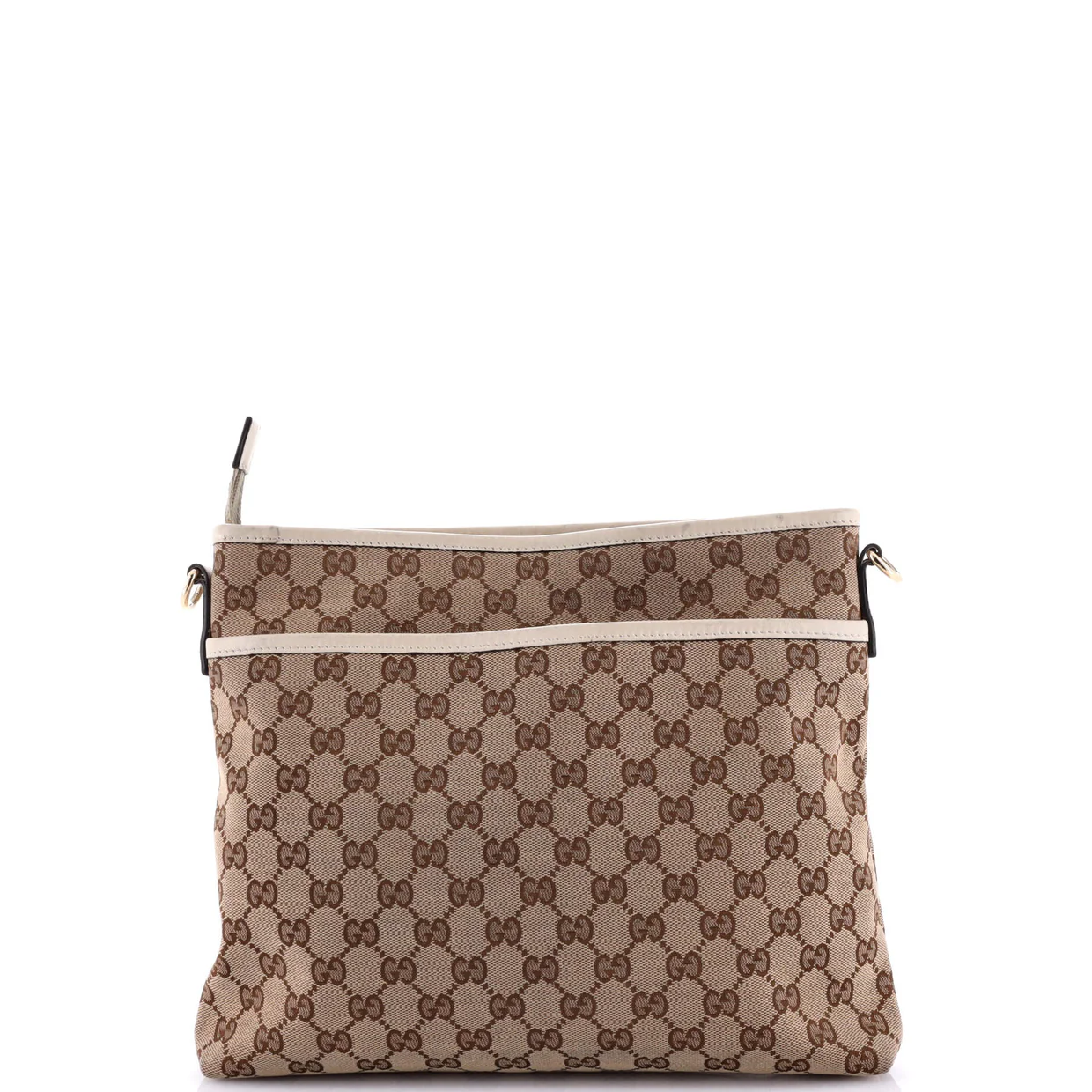 Flat Messenger Bag GG Canvas Medium - Deep Luxury