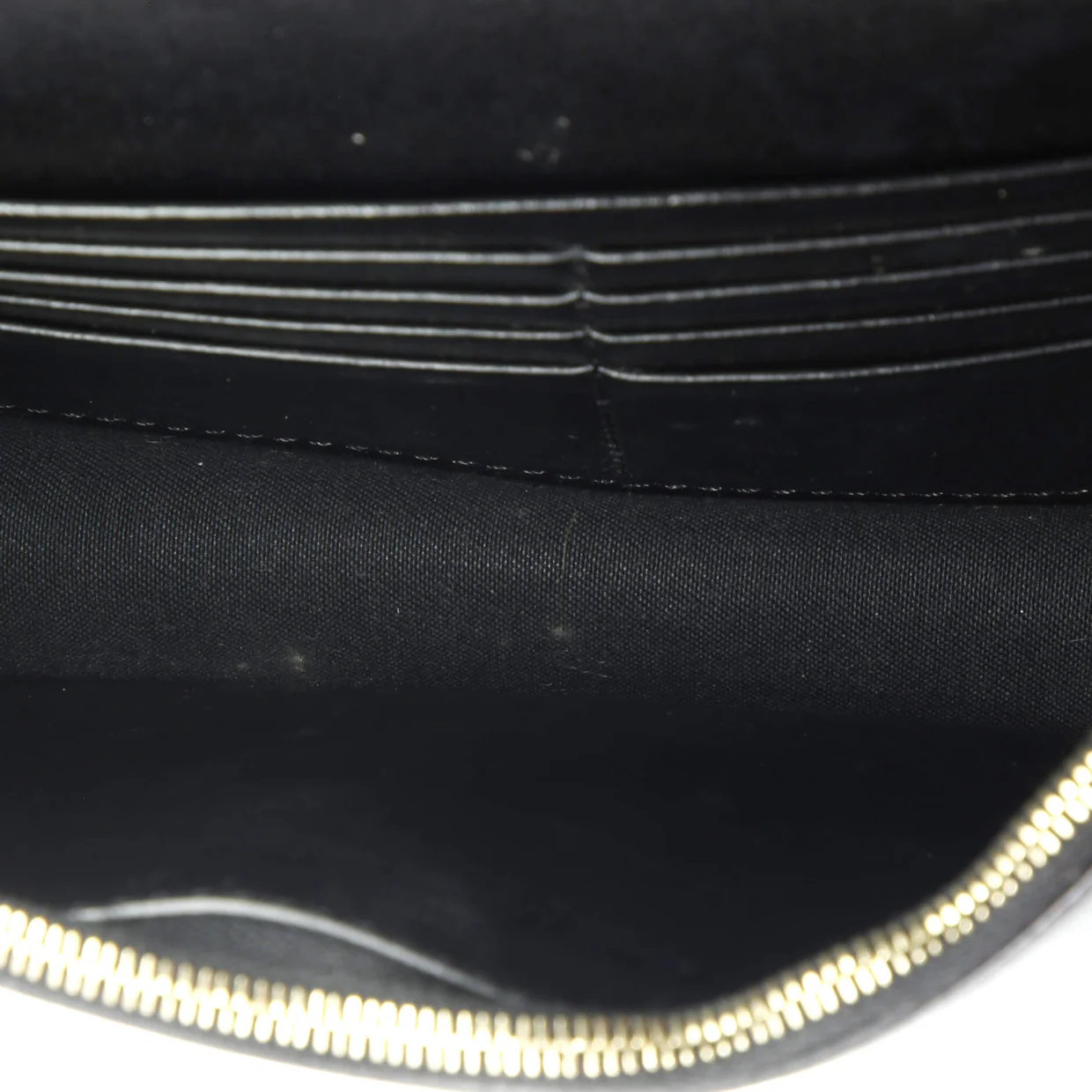 F is Fendi Envelope Wallet on Chain Zucca Embossed Leather - Deep Luxury