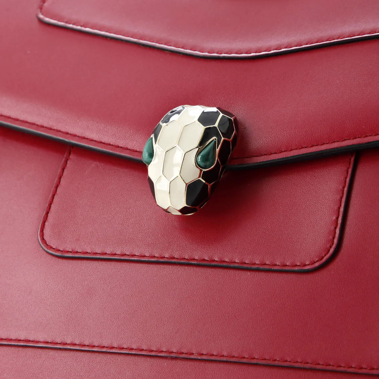 Serpenti Forever Square Shoulder Bag Leather Medium - Deep Luxury