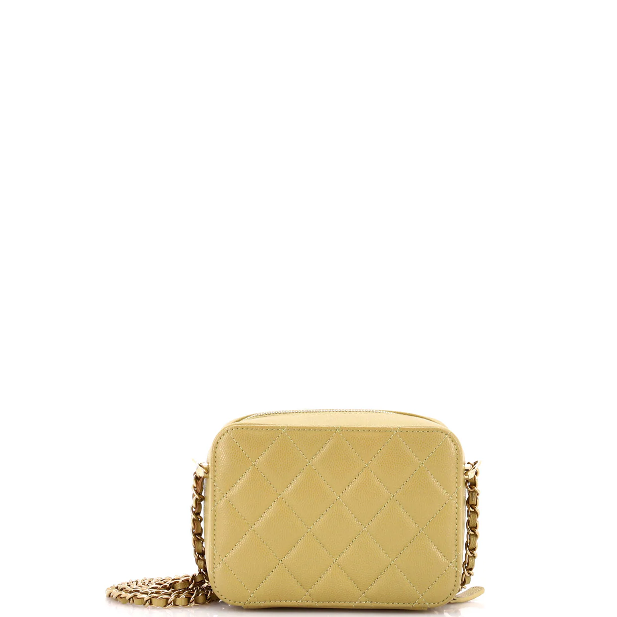 Square CC Chain Camera Bag Quilted Caviar Mini - Deep Luxury