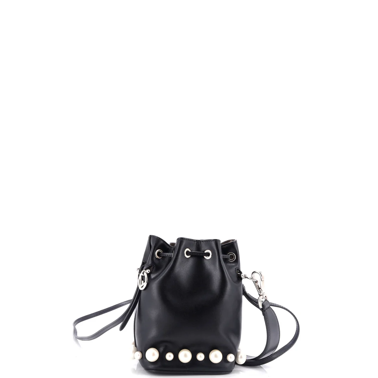Mon Tresor Bucket Bag Embellished Leather Mini - Deep Luxury