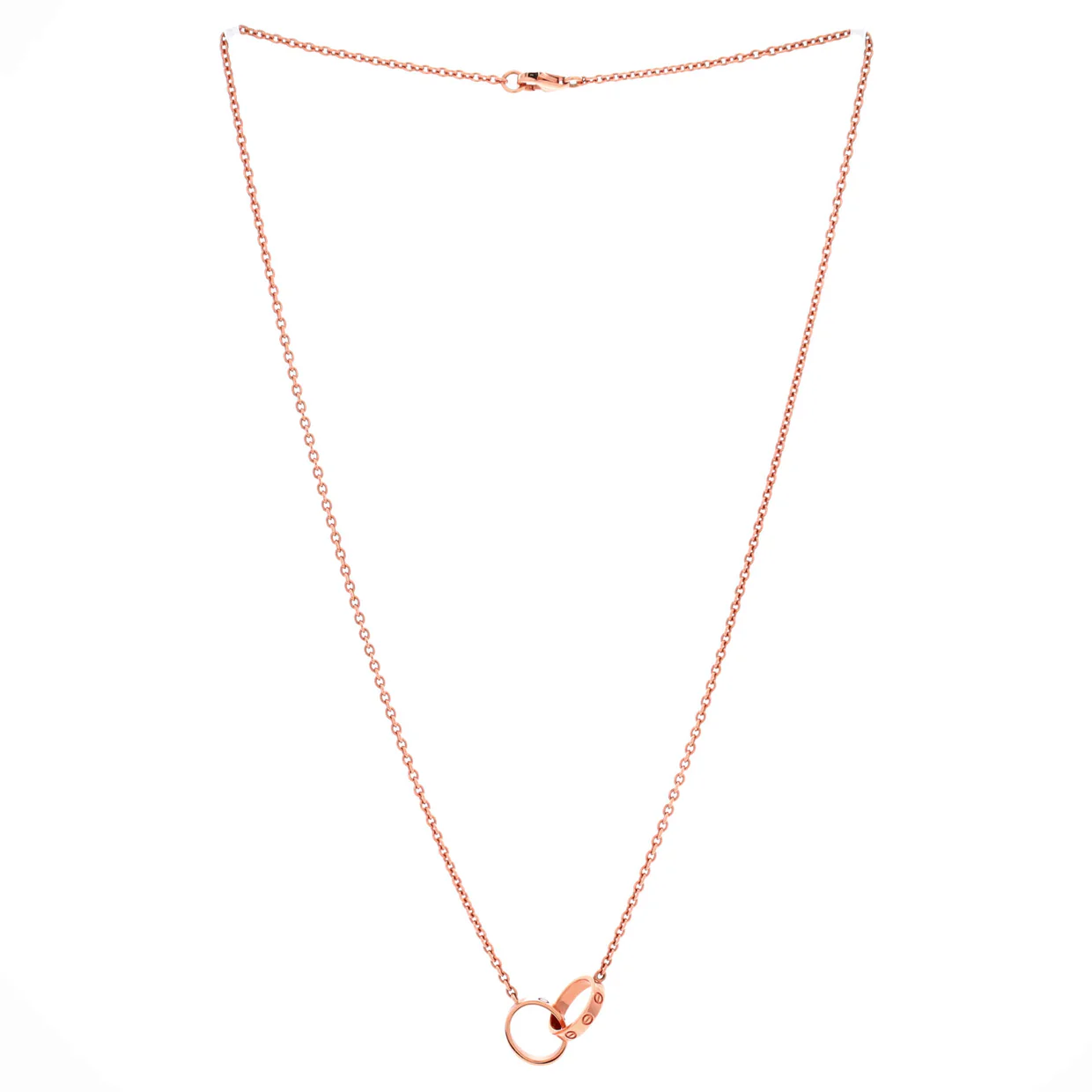Love Interlocking Necklace 18K Rose Gold - Deep Luxury