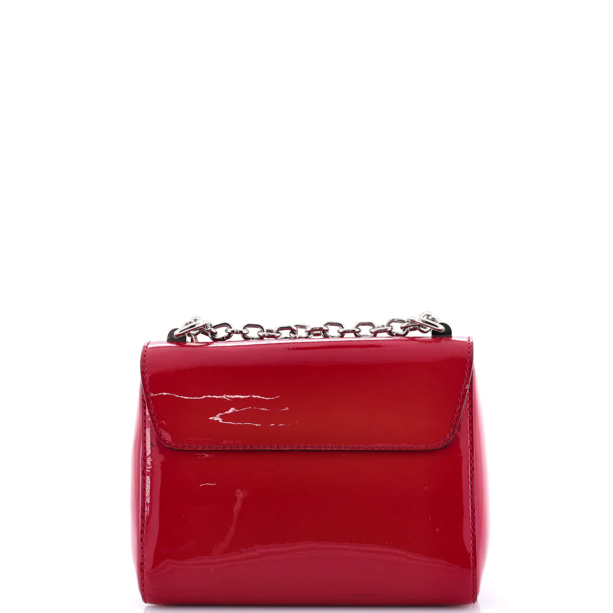 Twist Handbag Vernis with Monogram Canvas PM - Deep Luxury