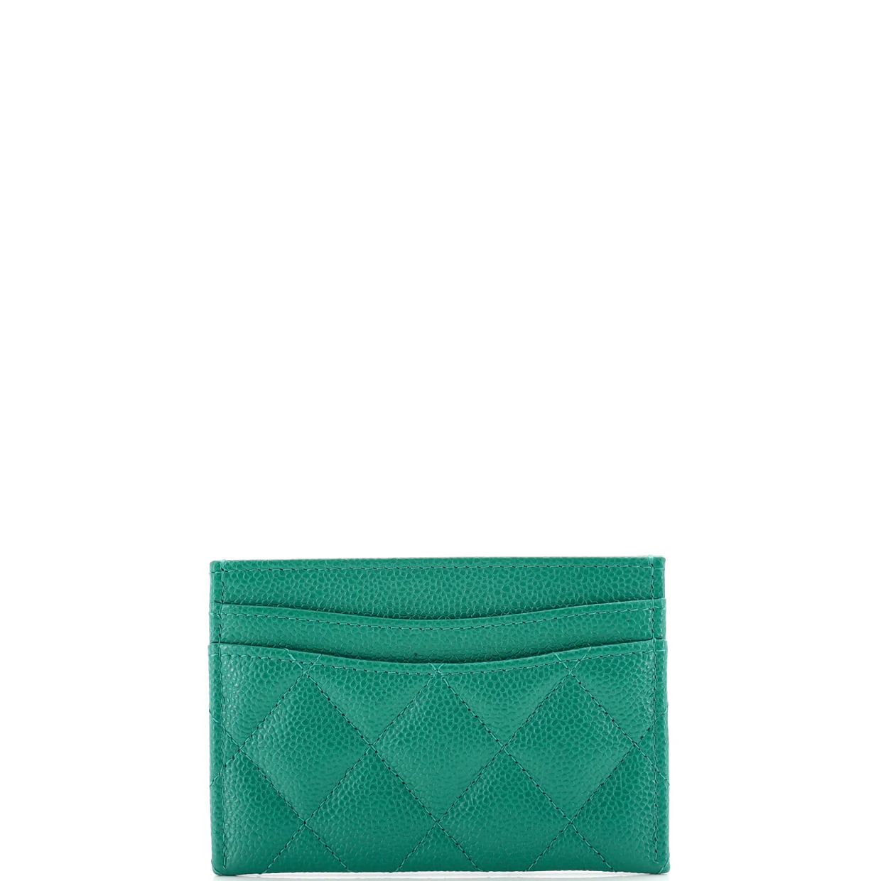 Classic Card Holder Quilted Caviar - Deep Luxury