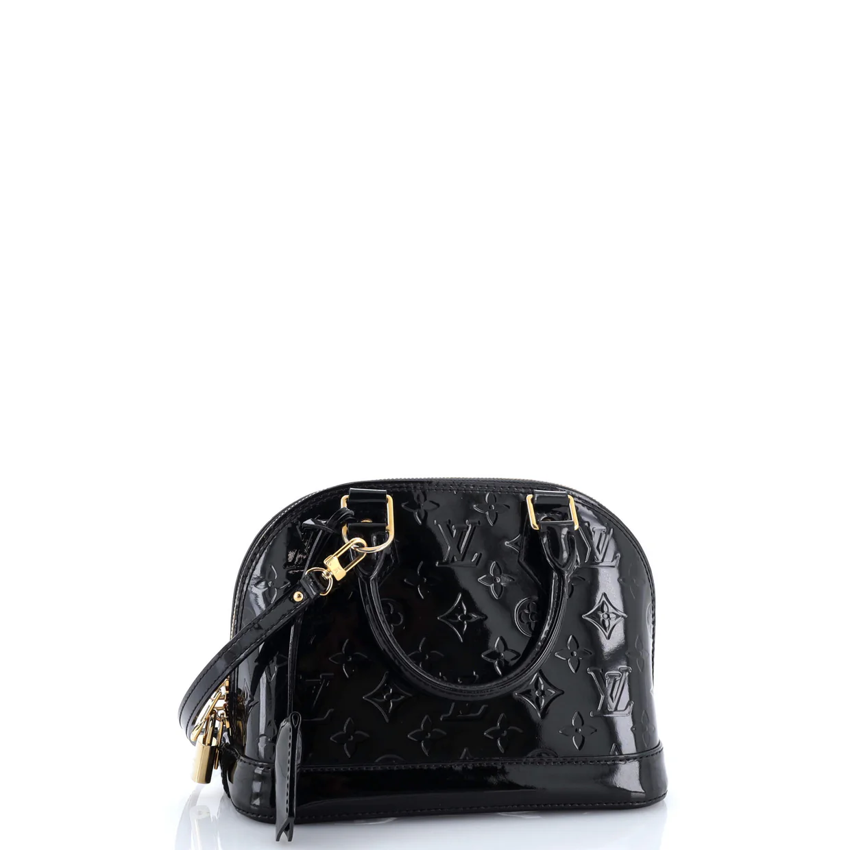 Alma Handbag Monogram Vernis BB - Deep Luxury