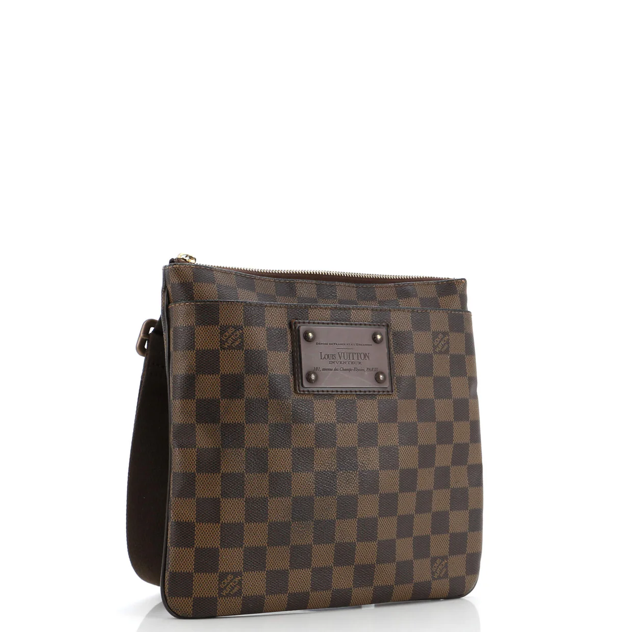 Brooklyn Pochette Plate Damier - Deep Luxury