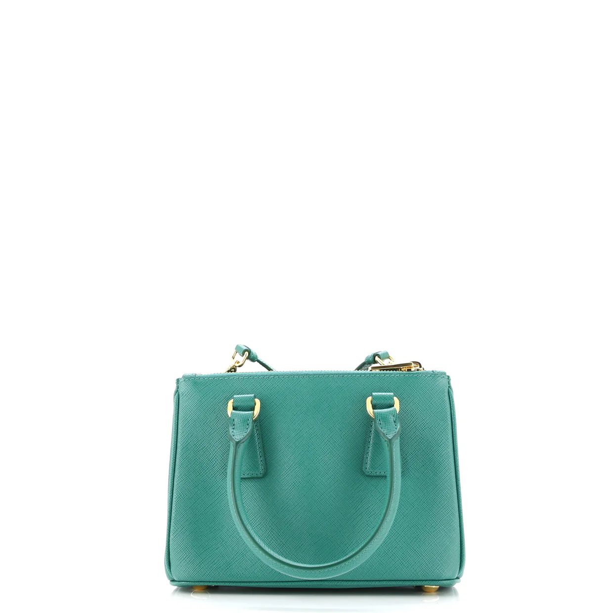 Galleria Double Zip Tote Saffiano Leather Mini - Deep Luxury