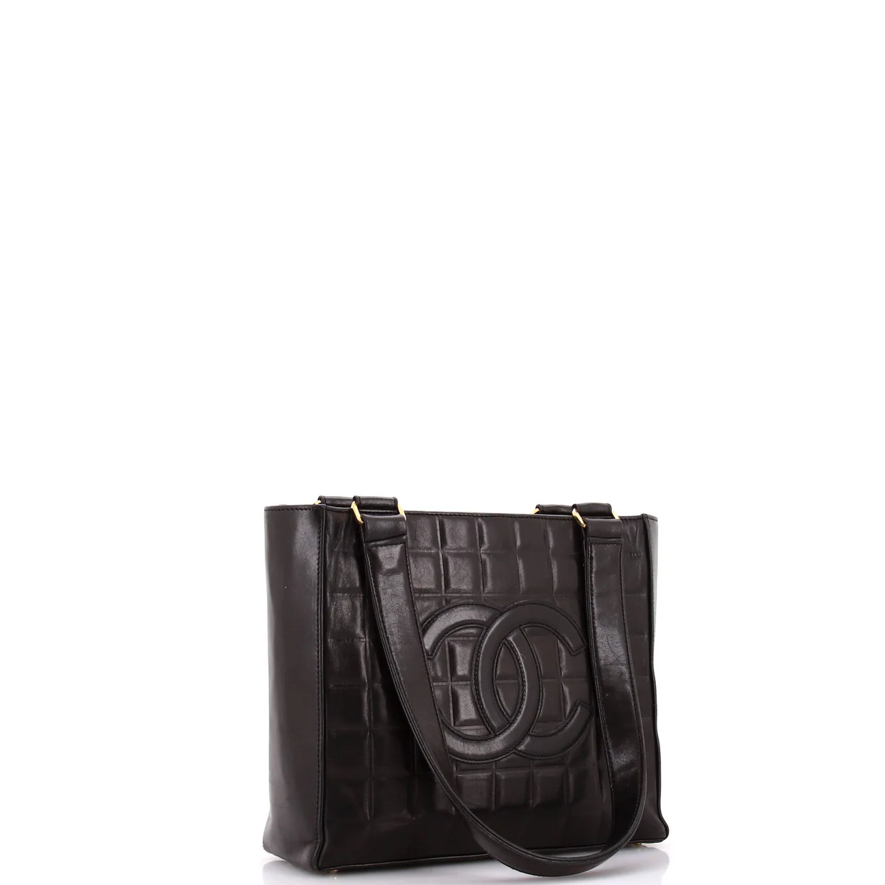 Chocolate Bar CC Tote Quilted Leather Small - Deep Luxury