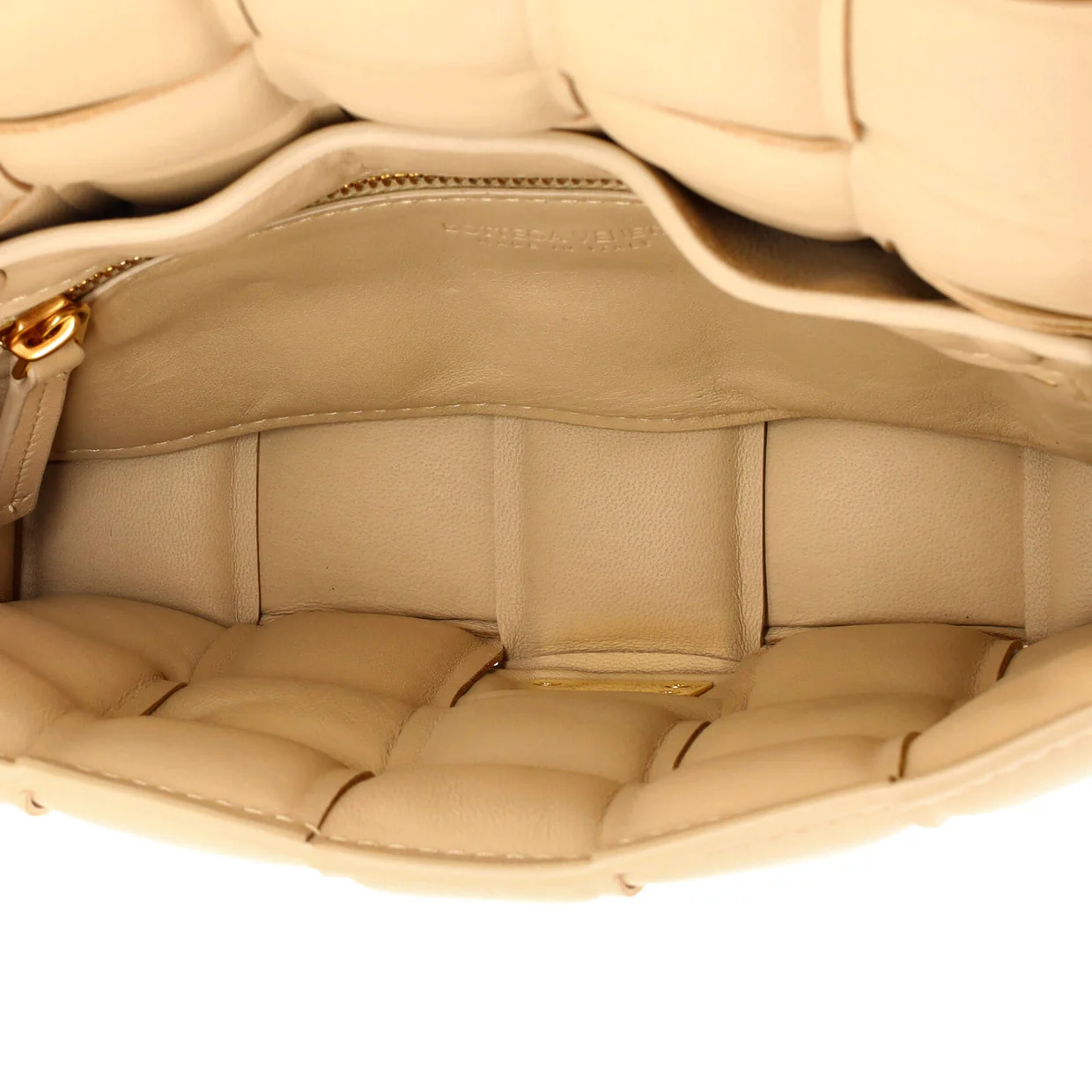 Cassette Crossbody Bag Padded Maxi Intrecciato Leather Small - Deep Luxury