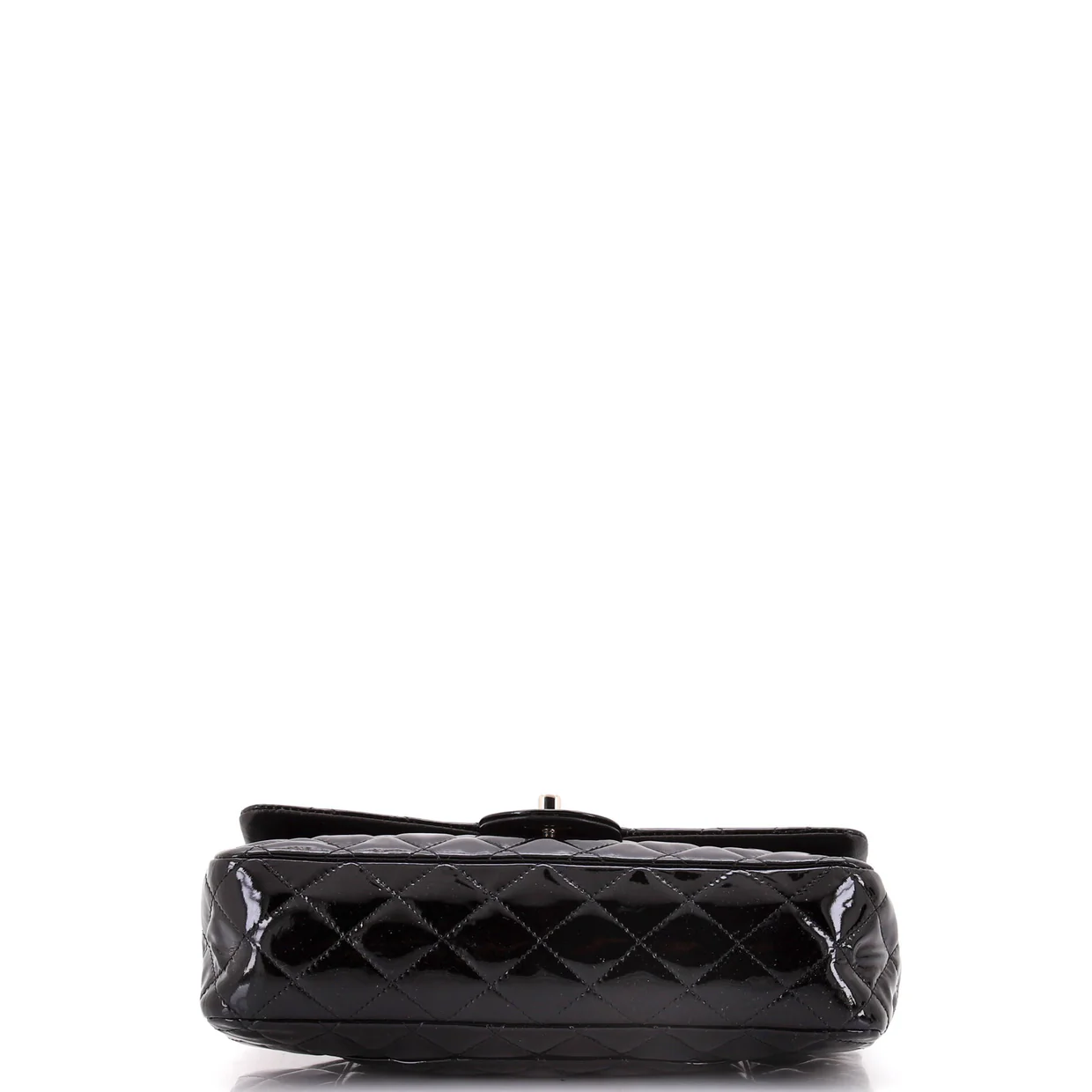 Classic Double Flap Bag Quilted Patent Medium - Deep Luxury