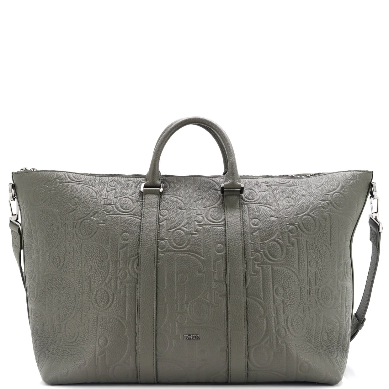 Weekender Convertible Tote Maxi Oblique Embossed Leather 40 - Deep Luxury