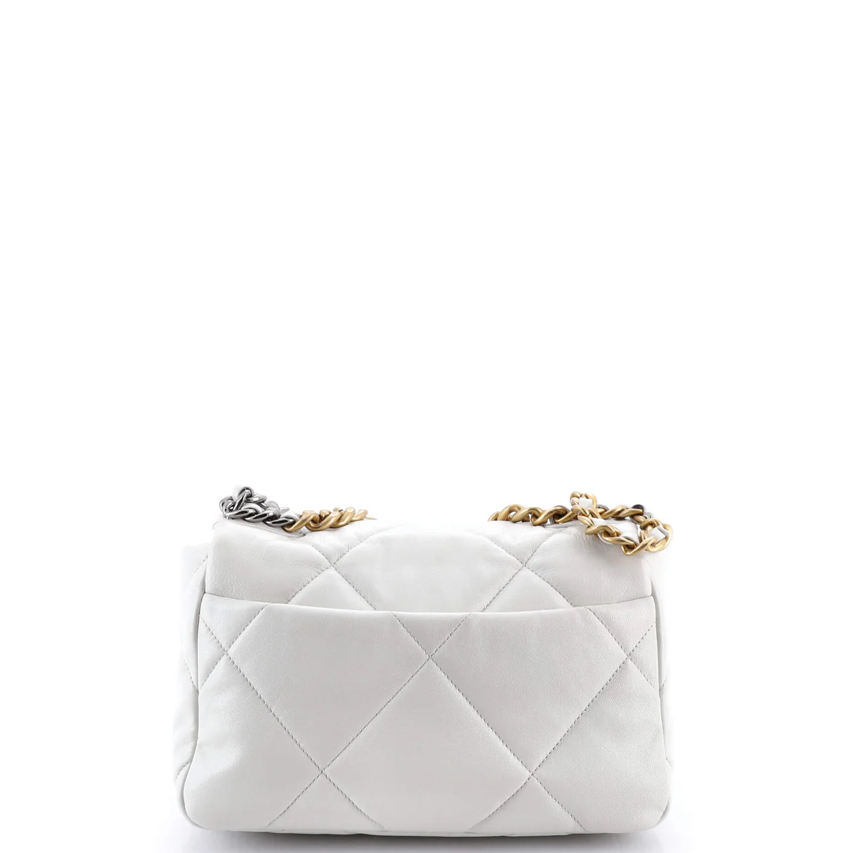 19 Flap Bag Quilted Leather Medium - Deep Luxury