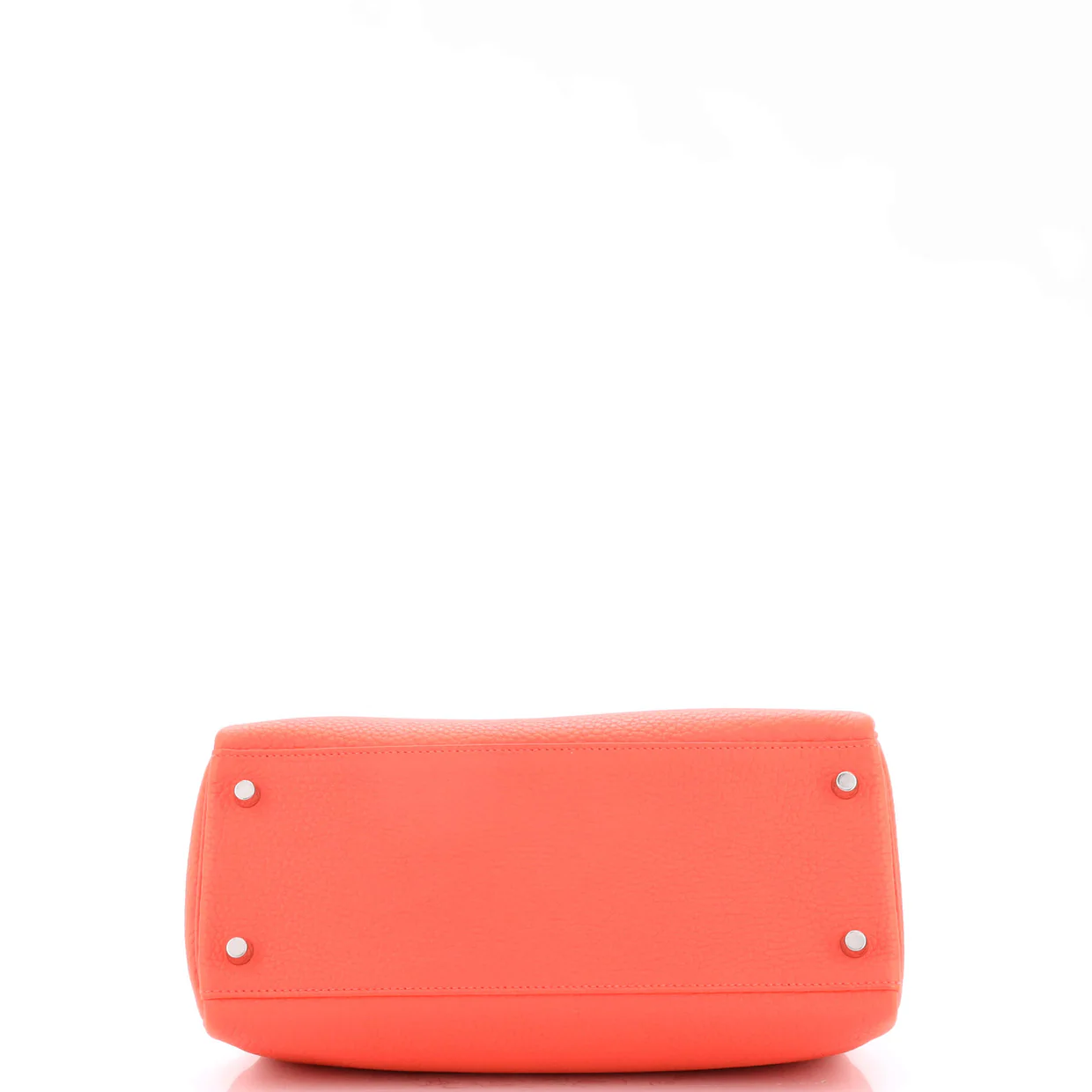 Kelly Handbag Rouge Pivoine Clemence with Palladium Hardware 28 - Deep Luxury