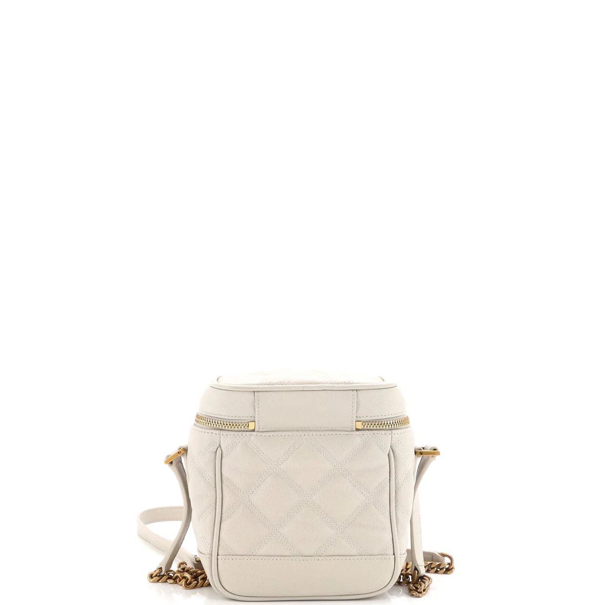 80's Vanity Bag Quilted Leather - Deep Luxury