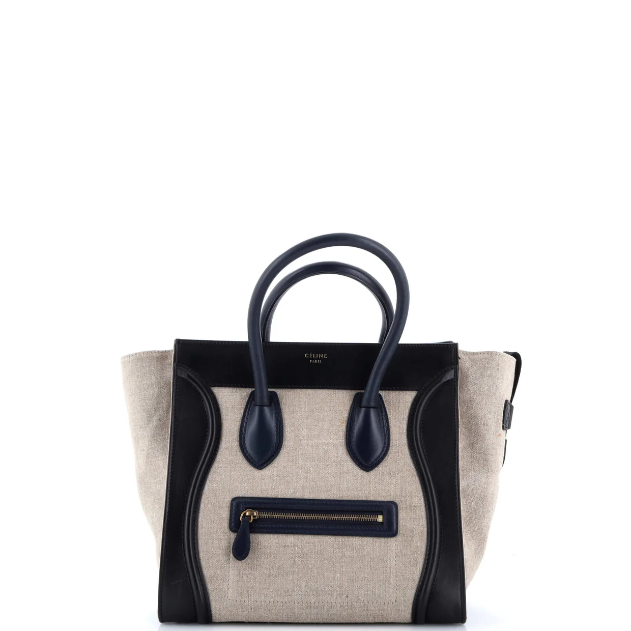 Luggage Bag Canvas and Leather Mini - Deep Luxury