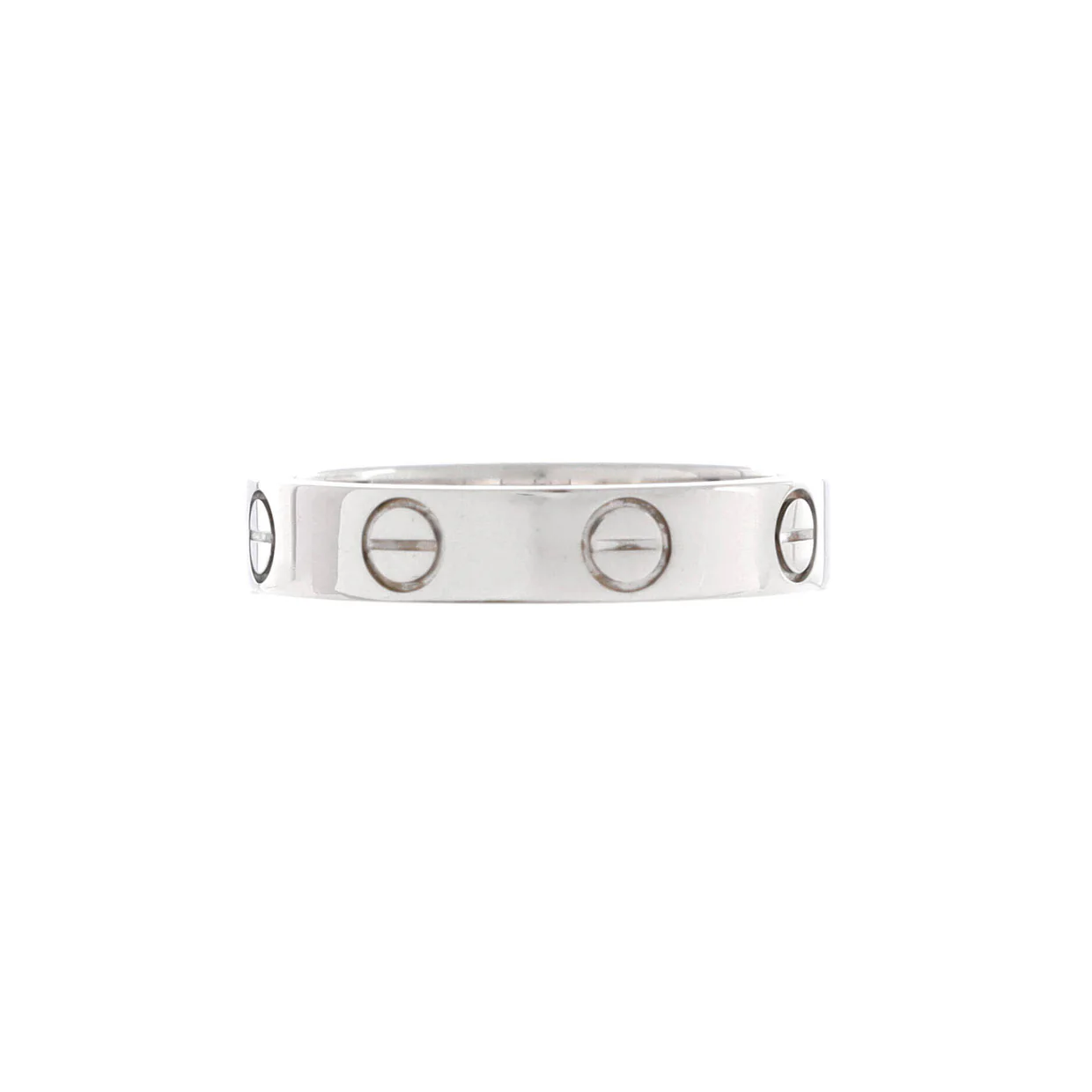Love Wedding Band Ring 18K White Gold - Deep Luxury