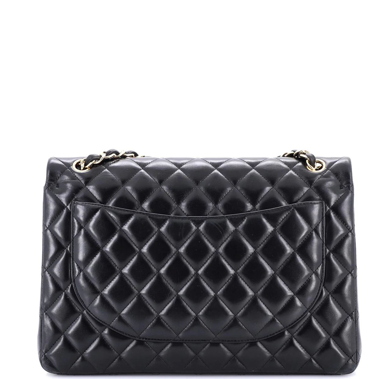 Classic Double Flap Bag Quilted Lambskin Maxi - Deep Luxury