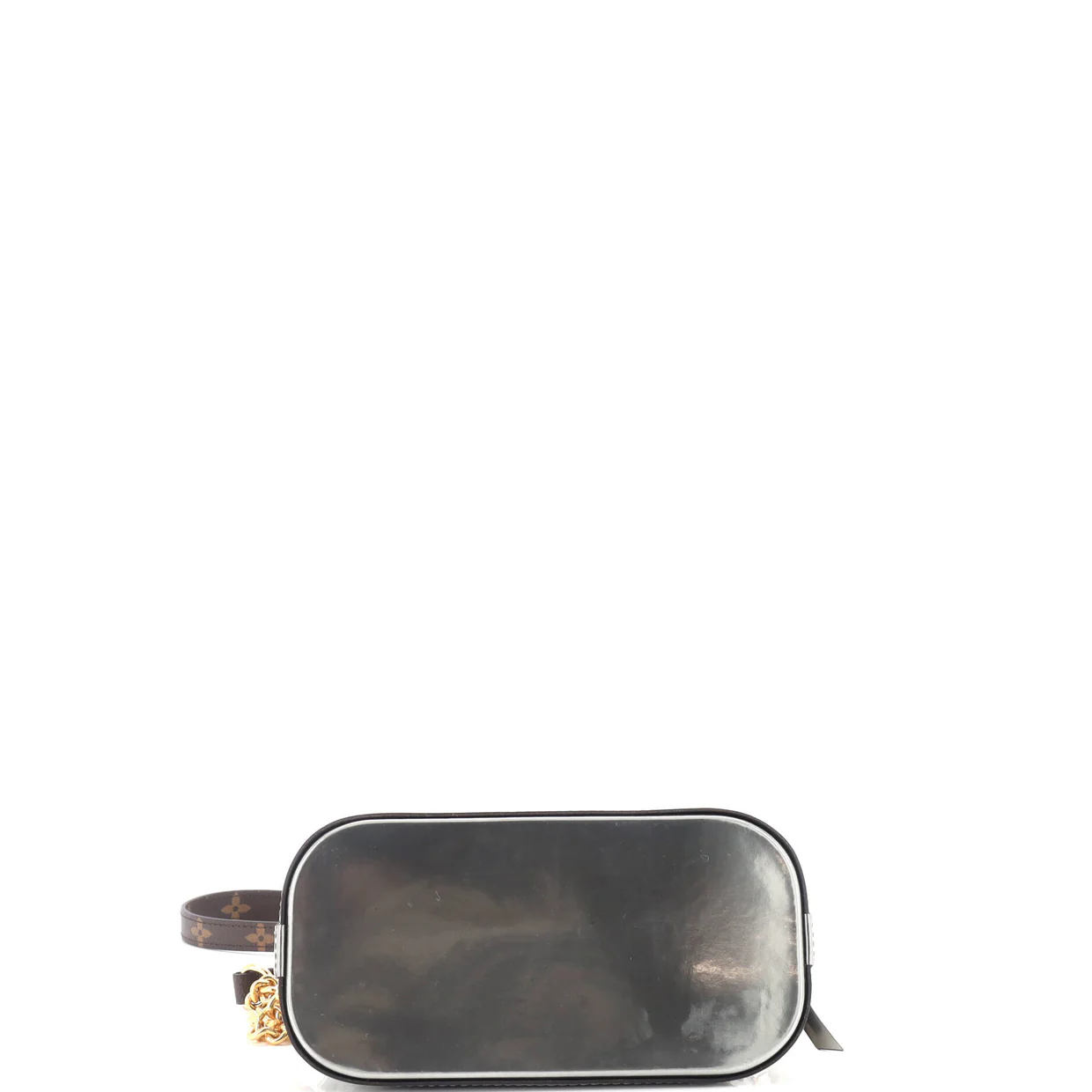Alma Chain Handbag Vernis with Monogram Canvas Mini - Deep Luxury