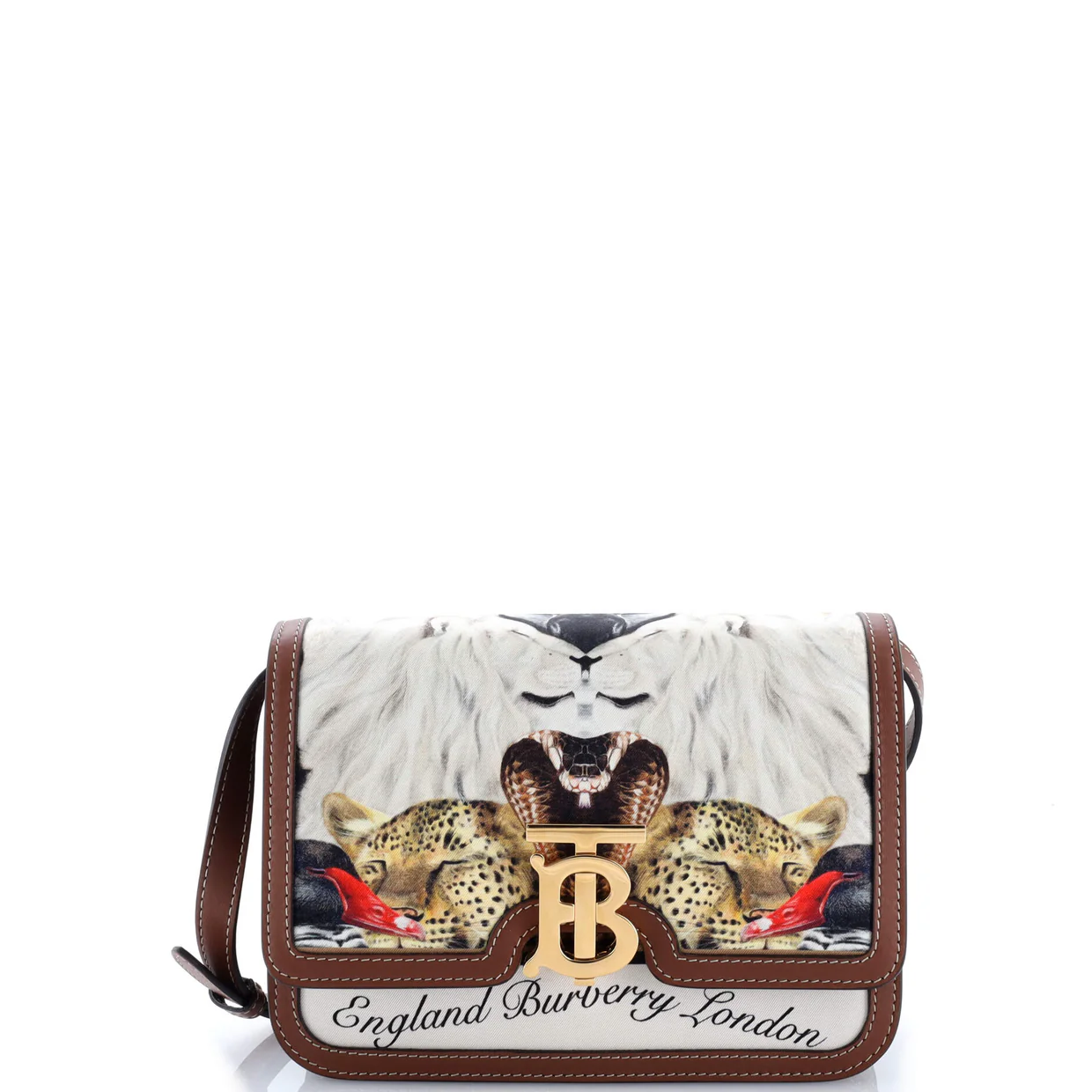 TB Flap Bag Printed Silk Small - Deep Luxury