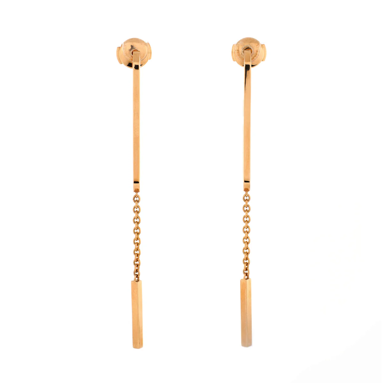 Ever Chaine d'Ancre Dangling Earrings 18K Rose Gold Medium - Deep Luxury