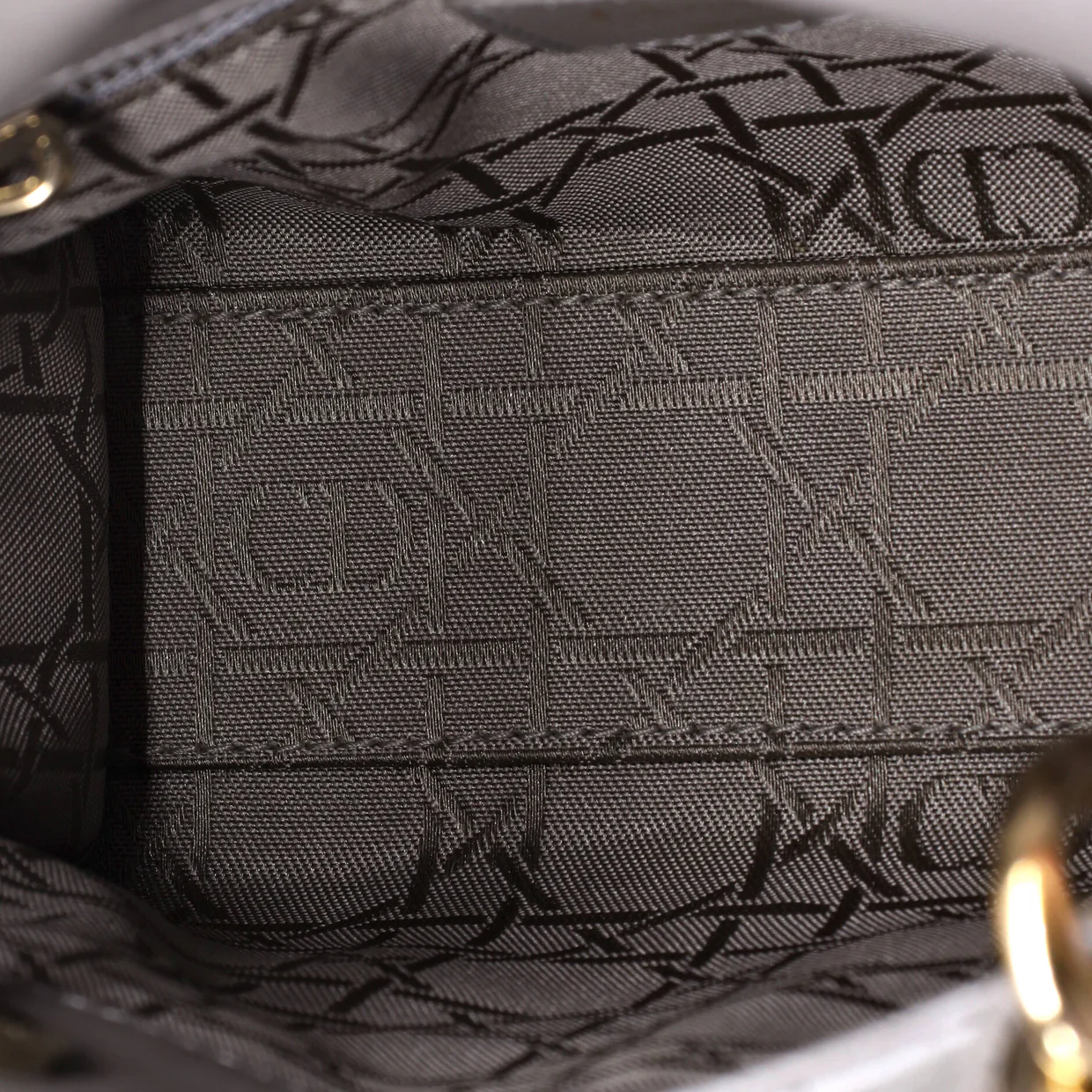 Lady Dior Chain Bag Cannage Quilt Lambskin Mini - Deep Luxury