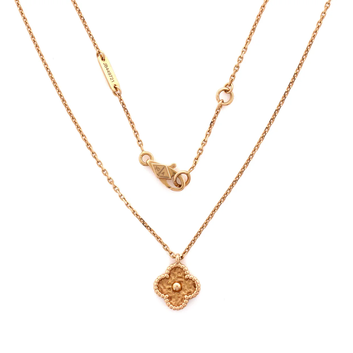 Sweet Alhambra Pendant Necklace 18K Rose Gold - Deep Luxury
