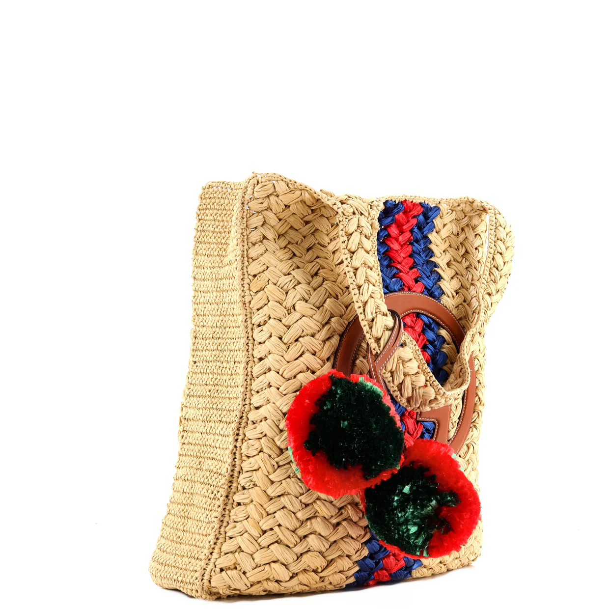 Blondie NM Open Tote Raffia Small - Deep Luxury