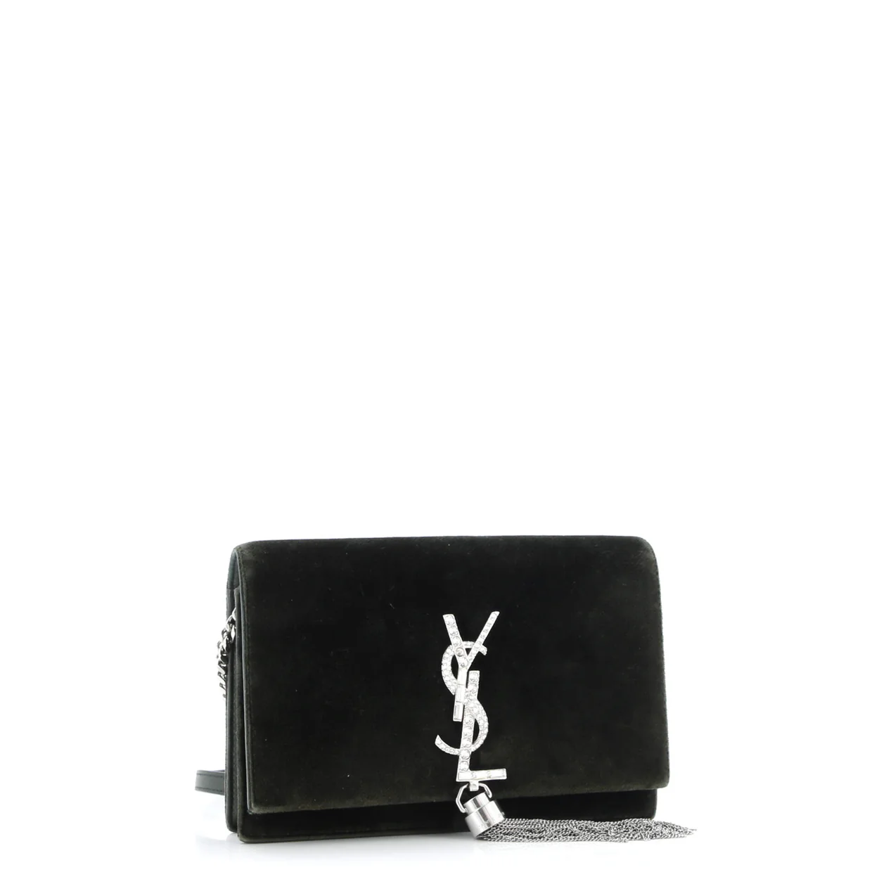 Classic Monogram Tassel Chain Wallet Velvet - Deep Luxury