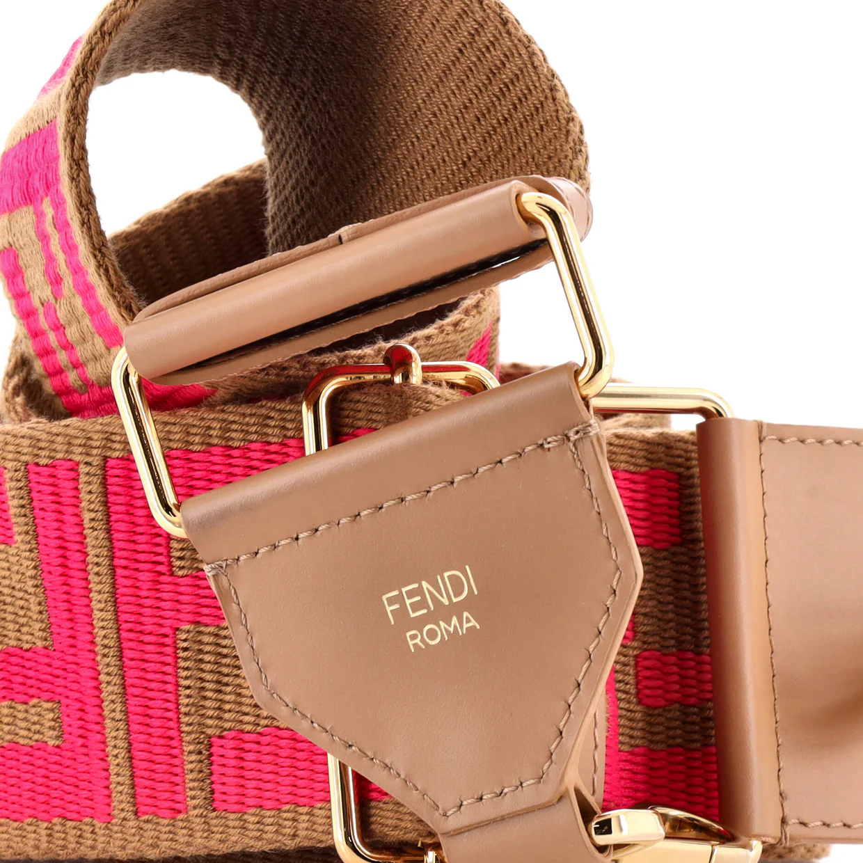 Strap You Shoulder Strap Zucca Canvas with Leather - Deep Luxury