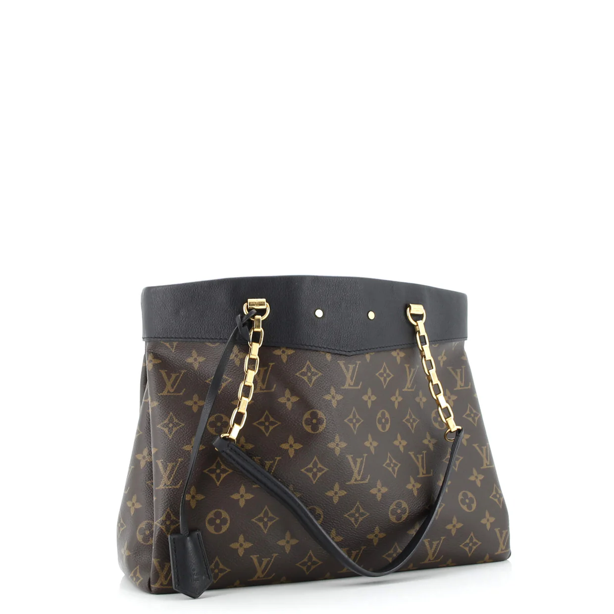 Pallas Shopper Monogram Canvas and Calfskin - Deep Luxury