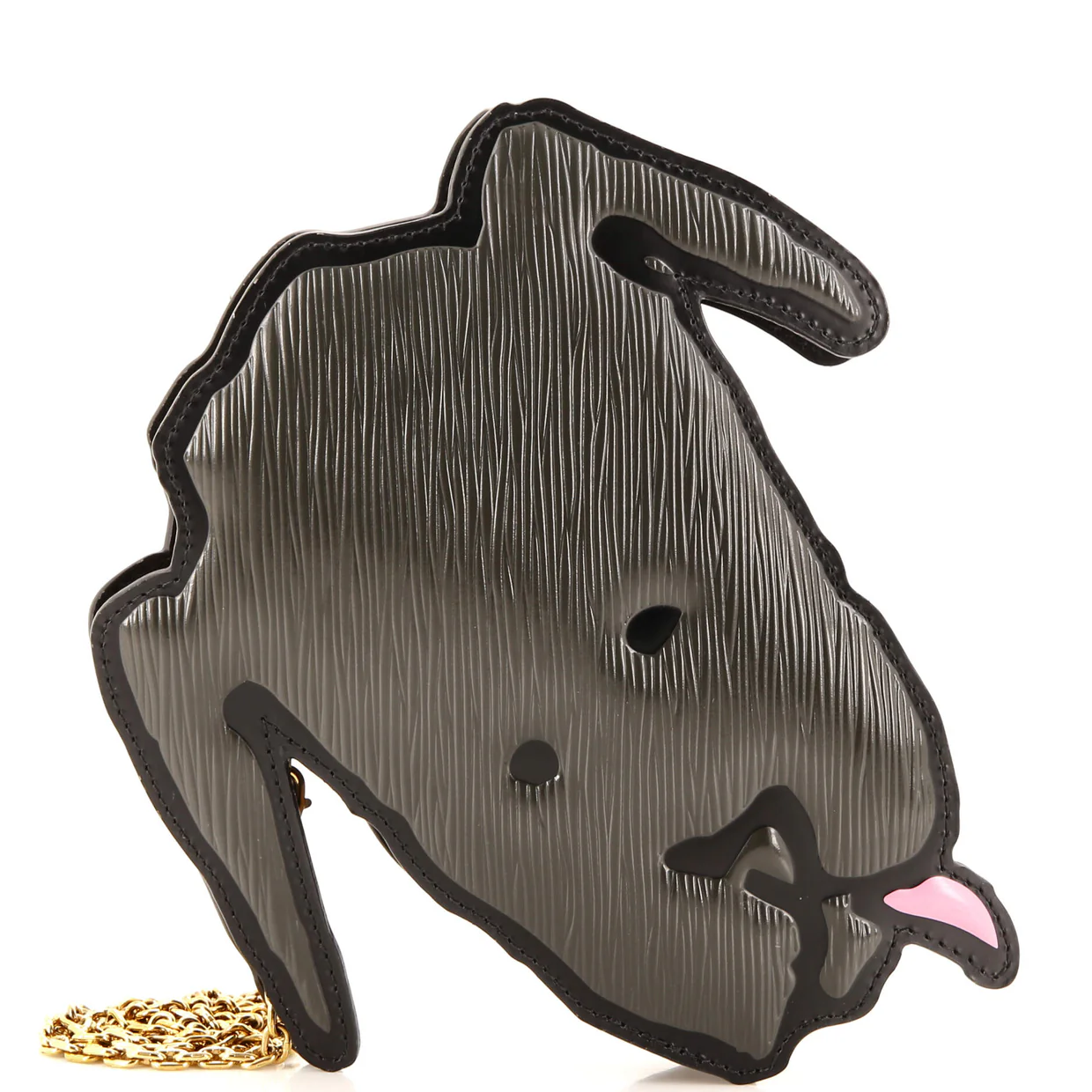 Grace Coddington Dog Face Bag Epi Leather and Reverse Monogram Canvas Mini - Deep Luxury