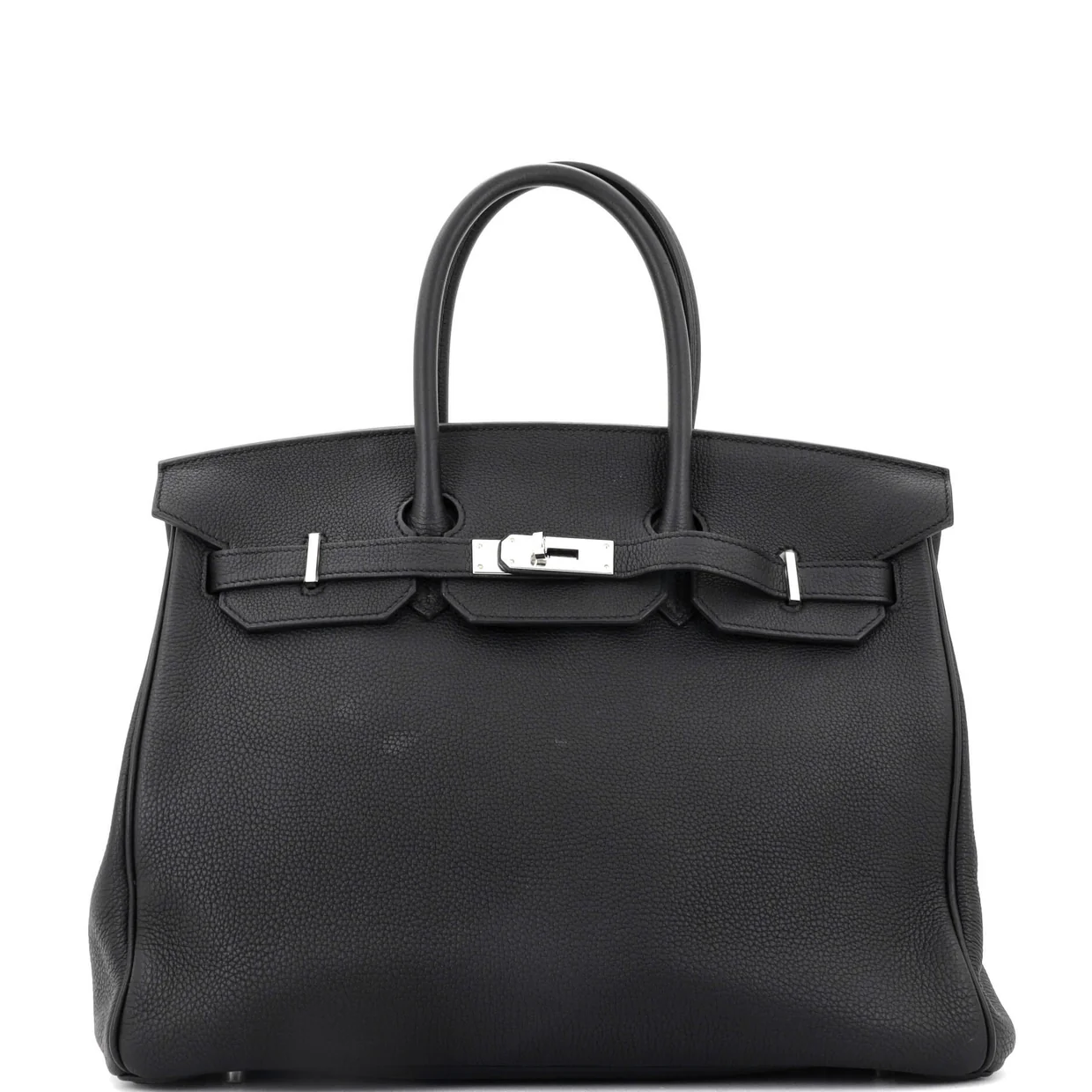 Birkin Handbag Noir Togo with Palladium Hardware 35 - Deep Luxury