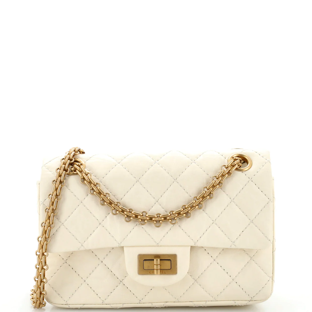 Reissue 2.55 Flap Bag Quilted Aged Calfskin Mini - Deep Luxury