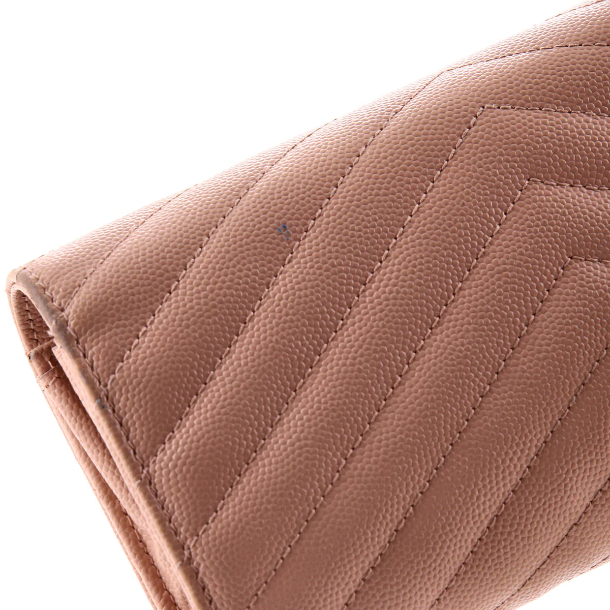 Classic Monogram Flap Wallet Matelasse Chevron Leather Large - Deep Luxury