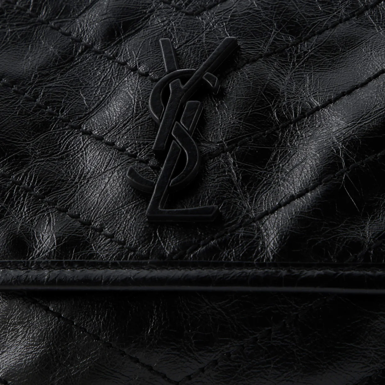 Niki Chain Flap Bag Matelasse Chevron Leather Baby - Deep Luxury