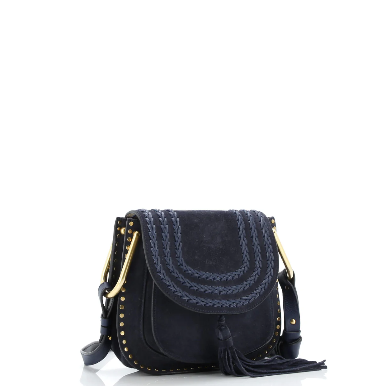 Hudson Handbag Whipstitch Suede Mini - Deep Luxury