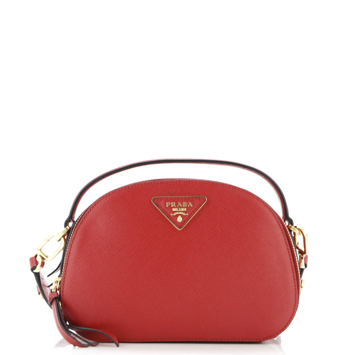 Odette Top Handle Bag Saffiano Leather Small - Deep Luxury